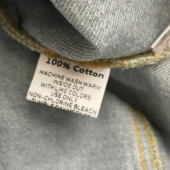 modest barbie distressed long denim trench coat  jacket dress size S - Picture 11 of 11